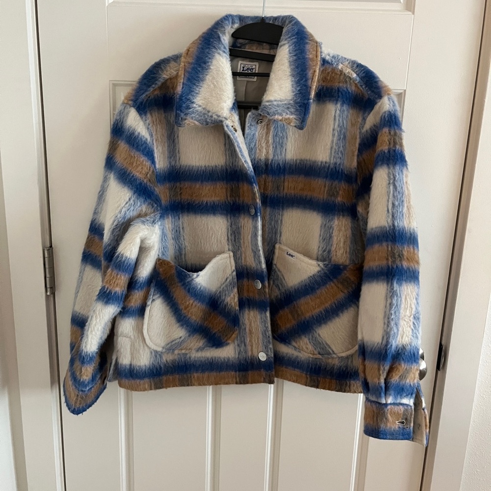 Lee Fuzzy Plaid Jacket